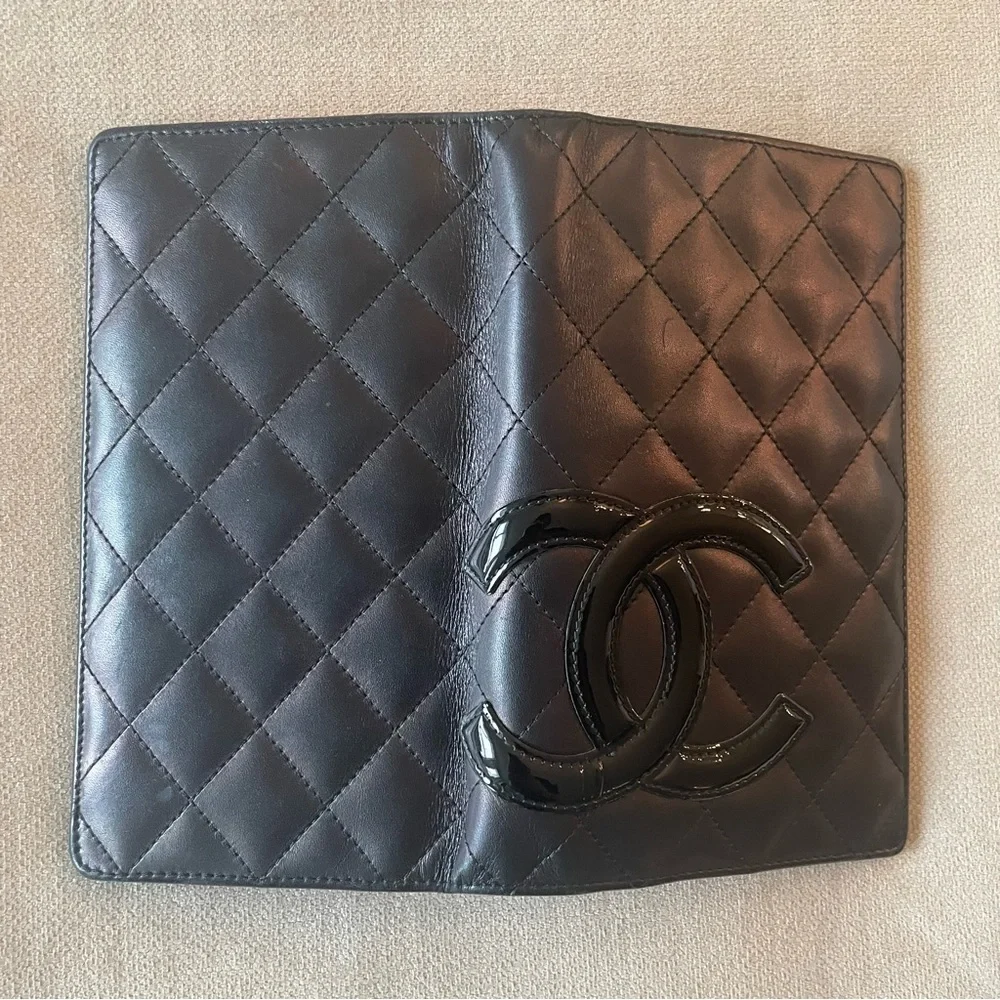 💗Chanel💗Cambon Long Bifold Quilted Lambskin Wallet - Picture 10 of 12